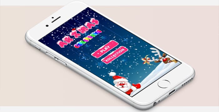 Unity/Vuforiaスマホアプリ手書きのぬりえが浮かび上がるAR XMASリリース！