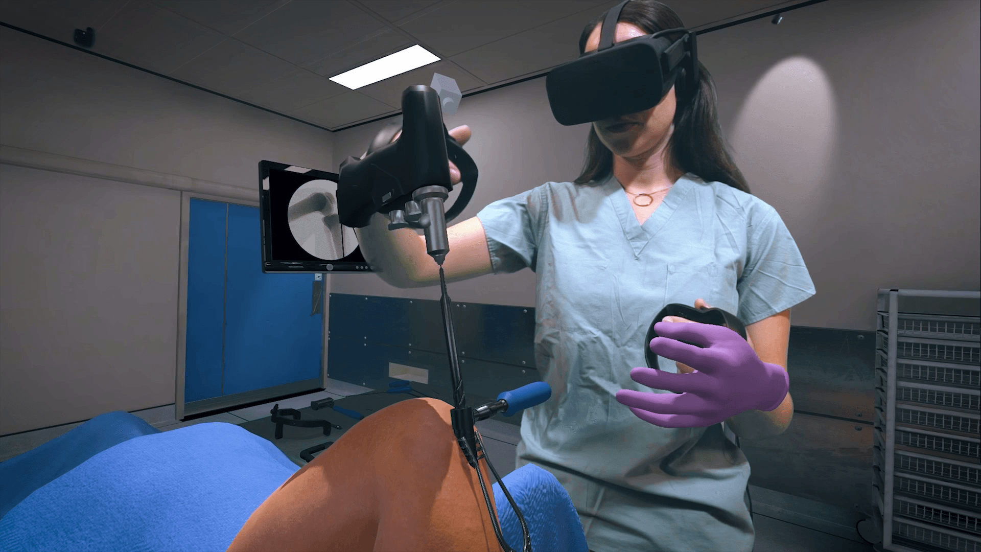 医療者向けひざ角度測定　VRトレーニングアプリ