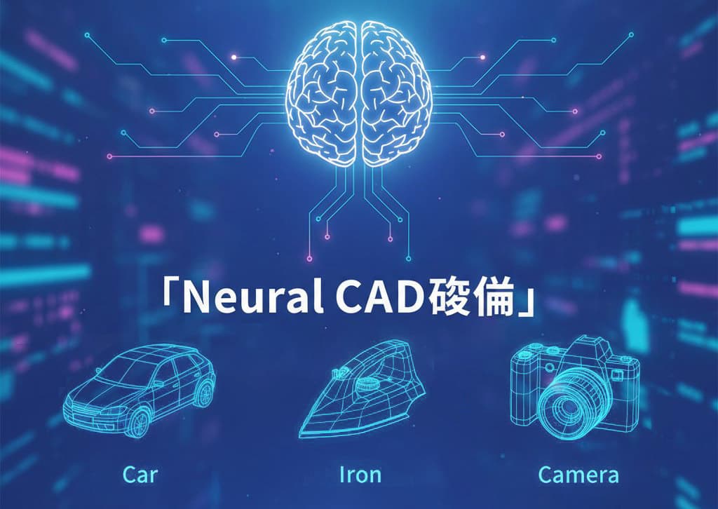 「Neural CAD革命」テキスト1行で3Dが完成する衝撃の時代