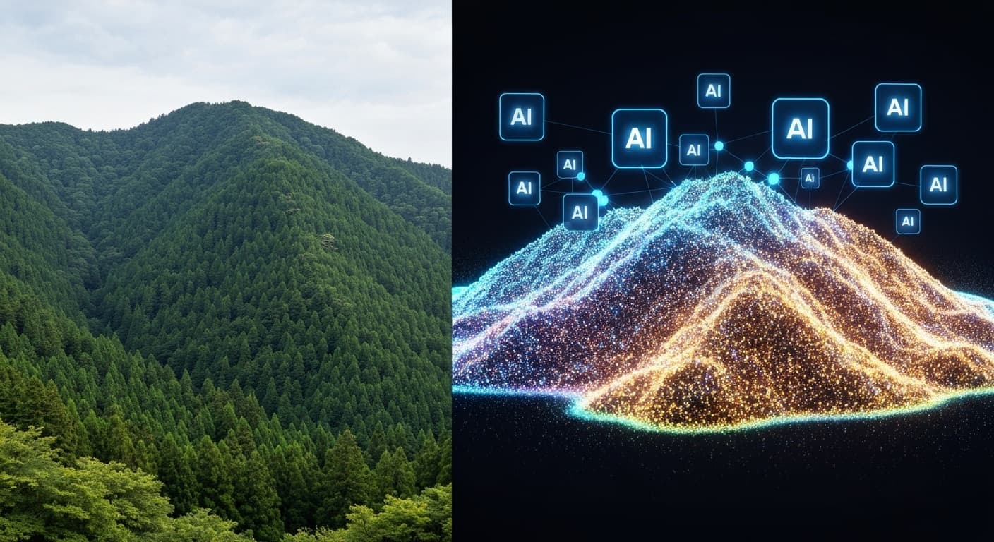 山間地・傾斜地の測量を変えるAI×フォトグラメトリ技術【2026年最新事例】