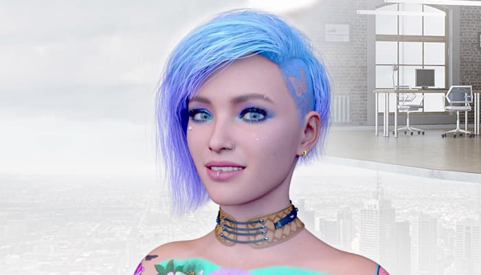人気ゲームのキャラクターのCGモデリング