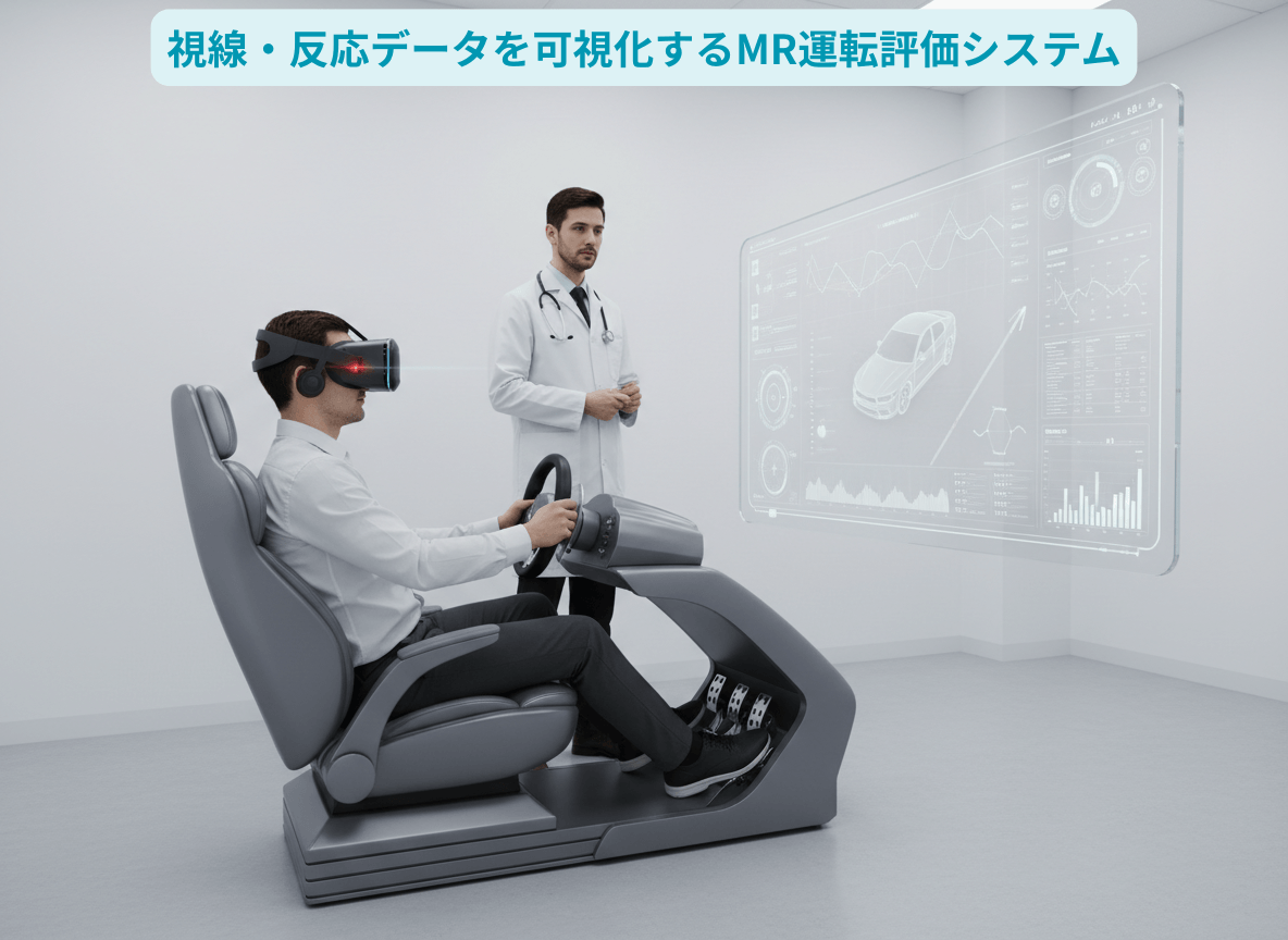 視線・反応データを可視化するMR運転評価システム|福祉・医療向けXR活用