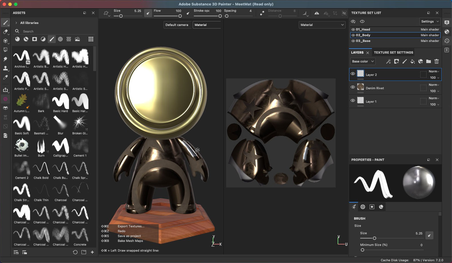3D Zbrush描画アプリケーション