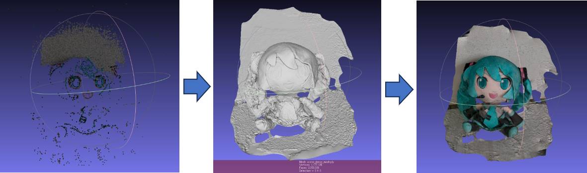 OpenMVSを使用して詳細な3Dモデルを再構築