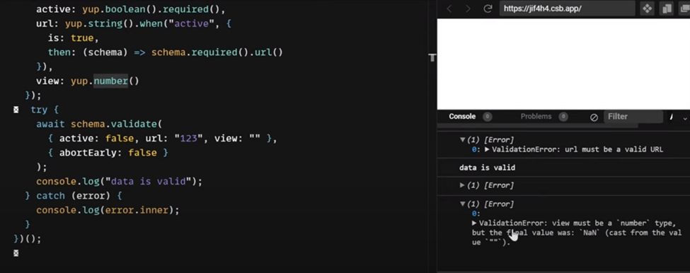 Webフロントエンドプログラマ向けの便利なデータ検証ライブラリ-YUP