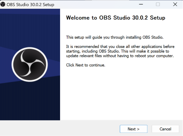 OBSインストール