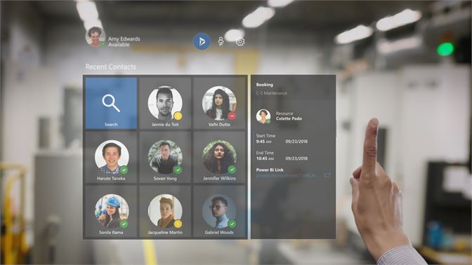 Microsoft社はHoloLens2が対応しているビジネスアプリとして、Dynamics 365を紹介しています。