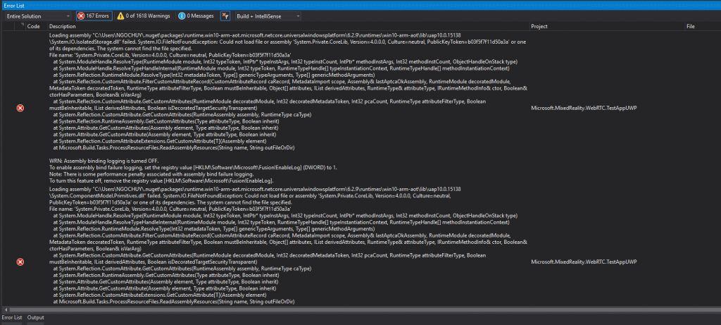 HoloLens（ホロレンズ）でWebRTCとUnityの設定方法の説明