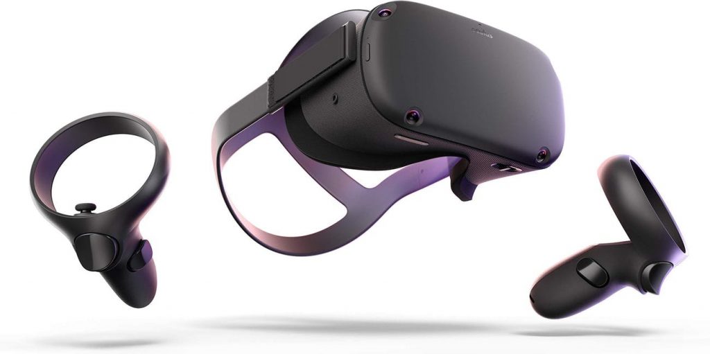 ヘッドセットとコントローラーによりデバイス単体でVRを楽しめるのがOculus Questです。