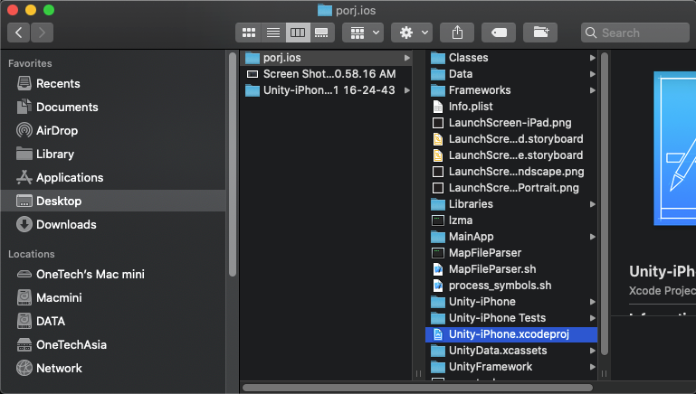 3-IOS-ビルドしたファイルはフォルダーへXcodeファイルを格納