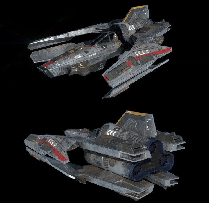 ゲームの船の3Dモデルの制作